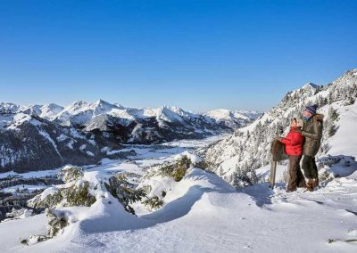 Blick ins Tannheimer Tal vom Gamskopf in Grän